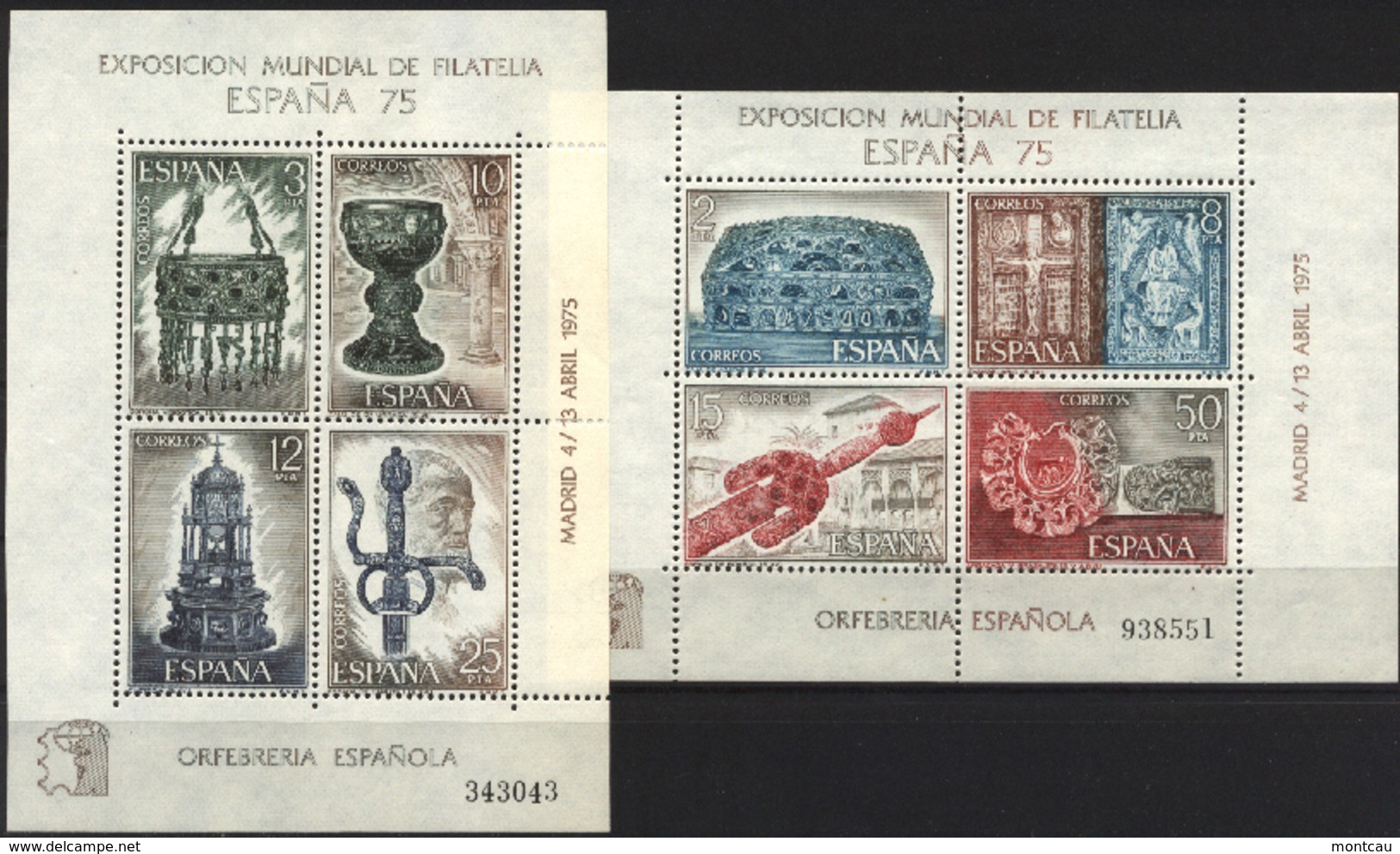 Espana'75. Hojitas Ed 2252-53 (**) Mi BLK19-BLK20 - Ungebraucht