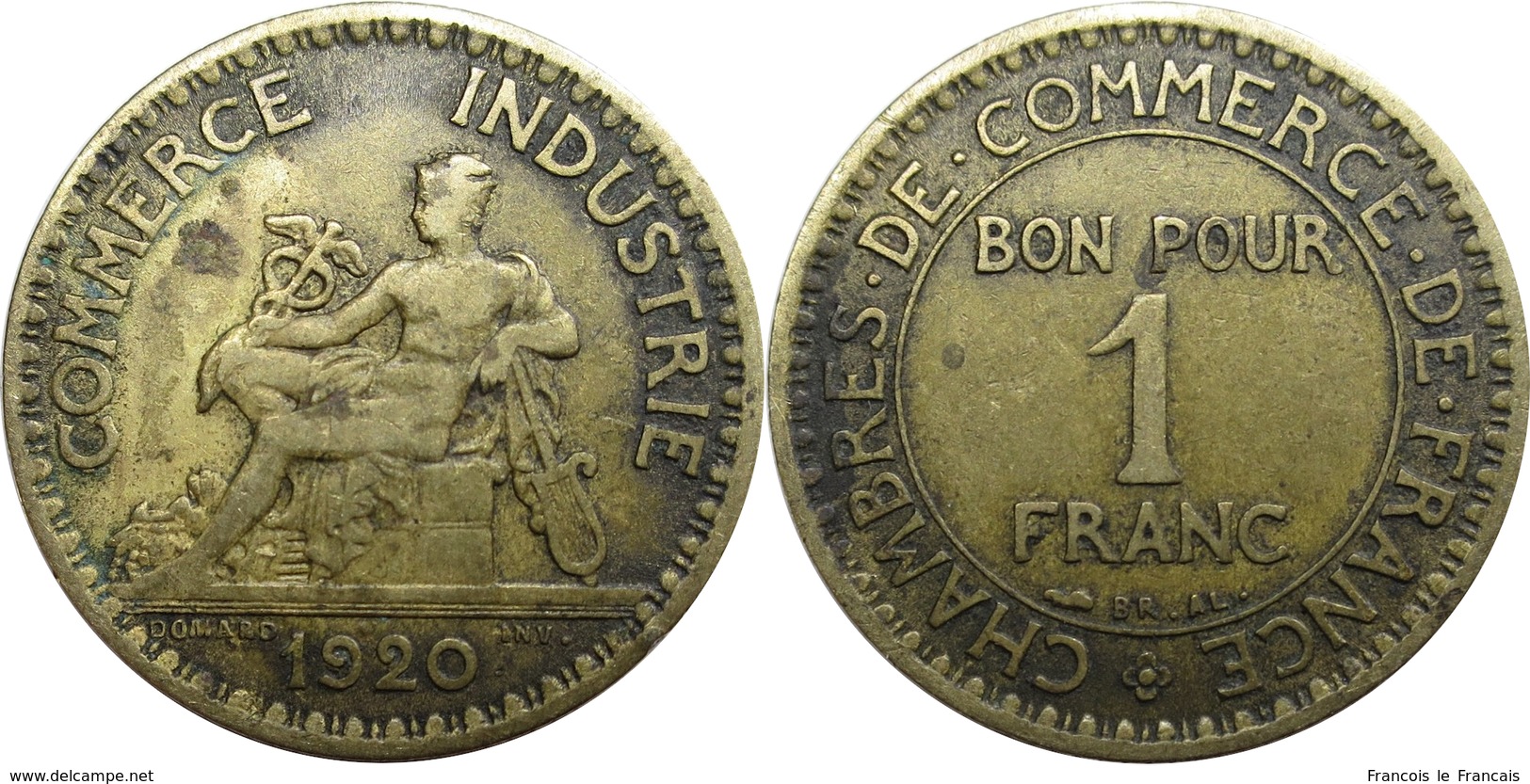 France - Troisième République - 1 Franc 1920 Chambres De Commerce - Autres & Non Classés