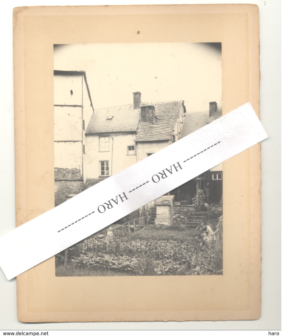 STAVELOT - Photo Sur Carton - Arrière De Maisons +/- 191...? (b247) - Lieux