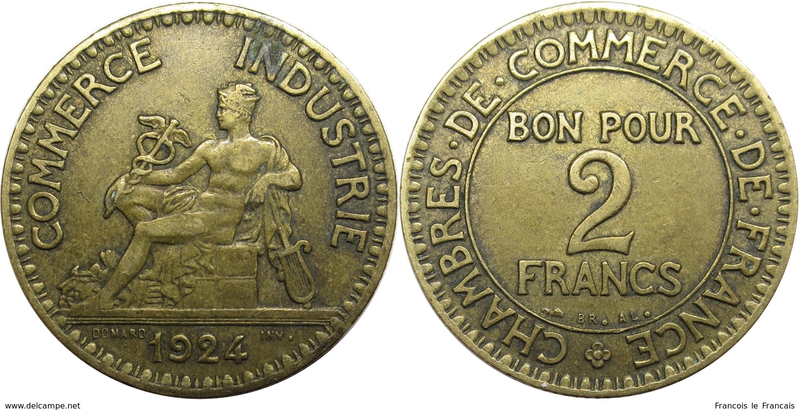 France - Troisième République - 2 Francs 1924 Chambres De Commerce - Autres & Non Classés