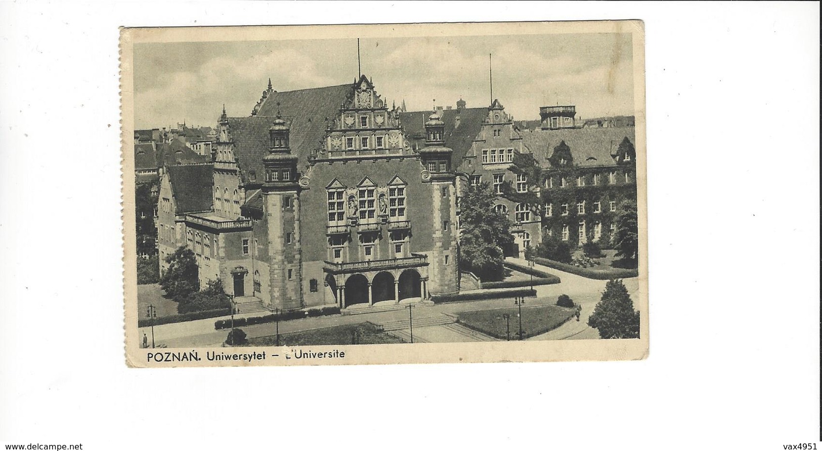 POLOGNE  POZNAN  UNIWERSYLET  L UNIVERSITE   *****     RARE A   SAISIR   ***** - Pologne