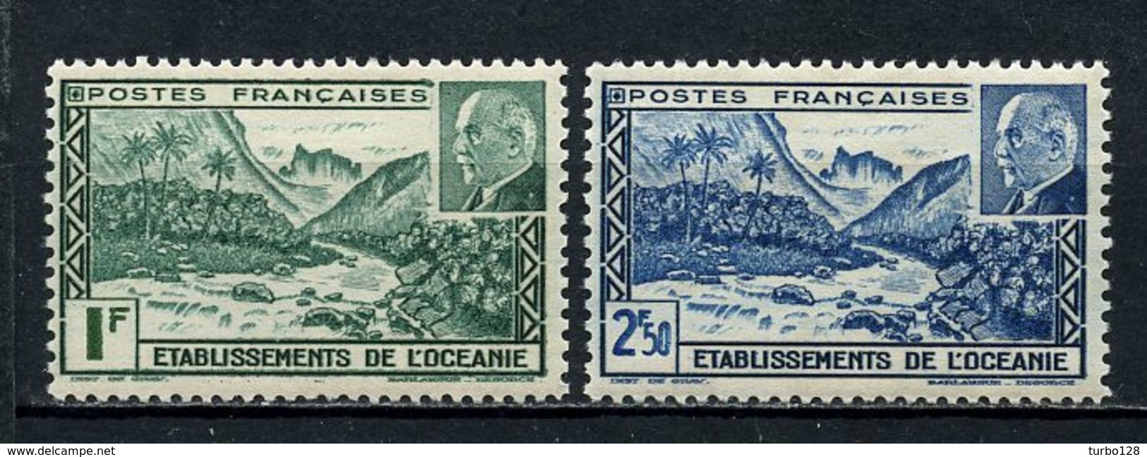 OCEANIE 1941 N° 138/139 * Neuf MH Trace De Charnière C 2,50 € Vallée De Fataoua Pétain - Unused Stamps