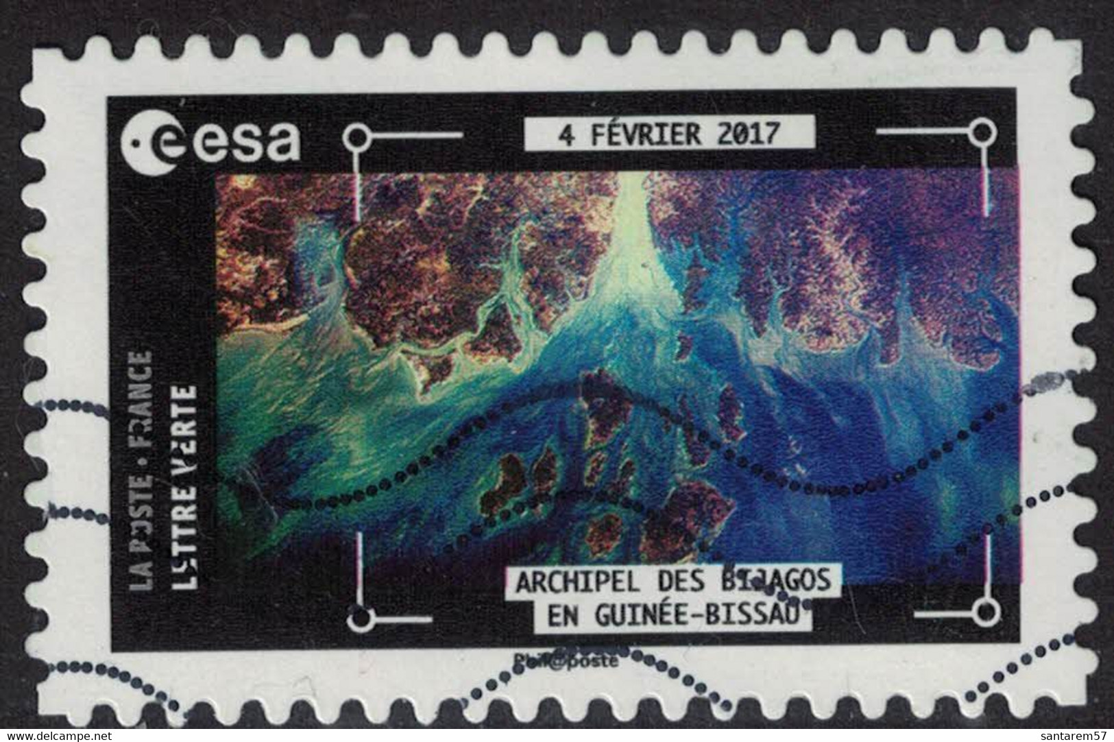 France 2018 Oblitéré Used Thomas Pesquet Archipel Des Bijagos En Guinée Bissau Y&T 1573 - Used Stamps