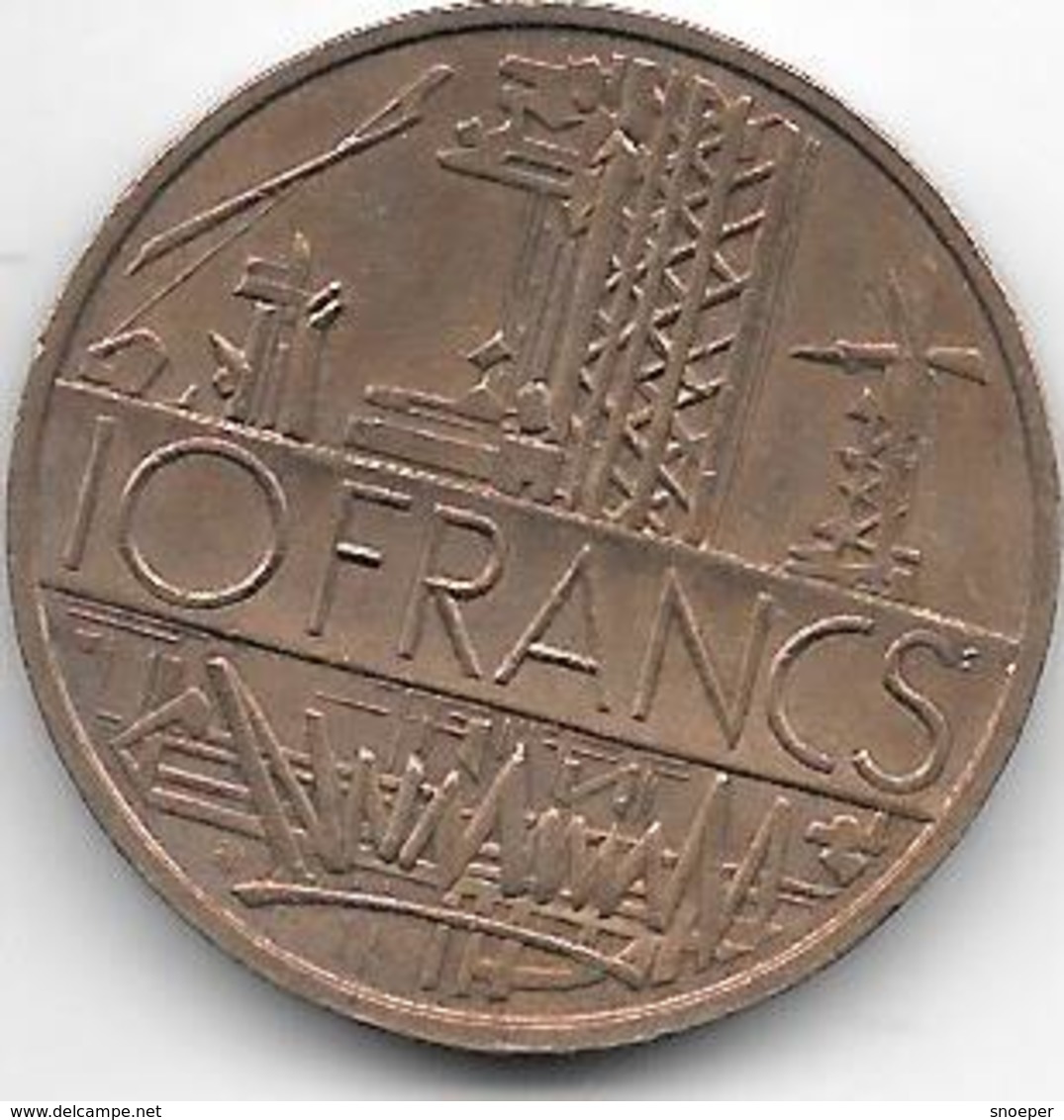 France 10 Francs 1979   Km 940  Xf+ - Autres & Non Classés