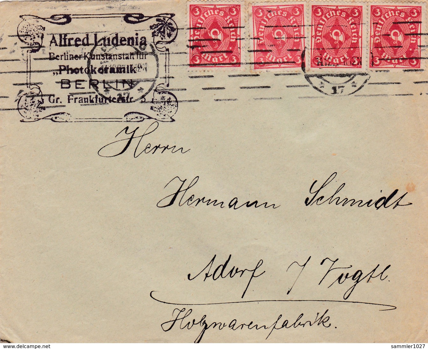 Brief Aus Berlin 1923 - Lettres & Documents