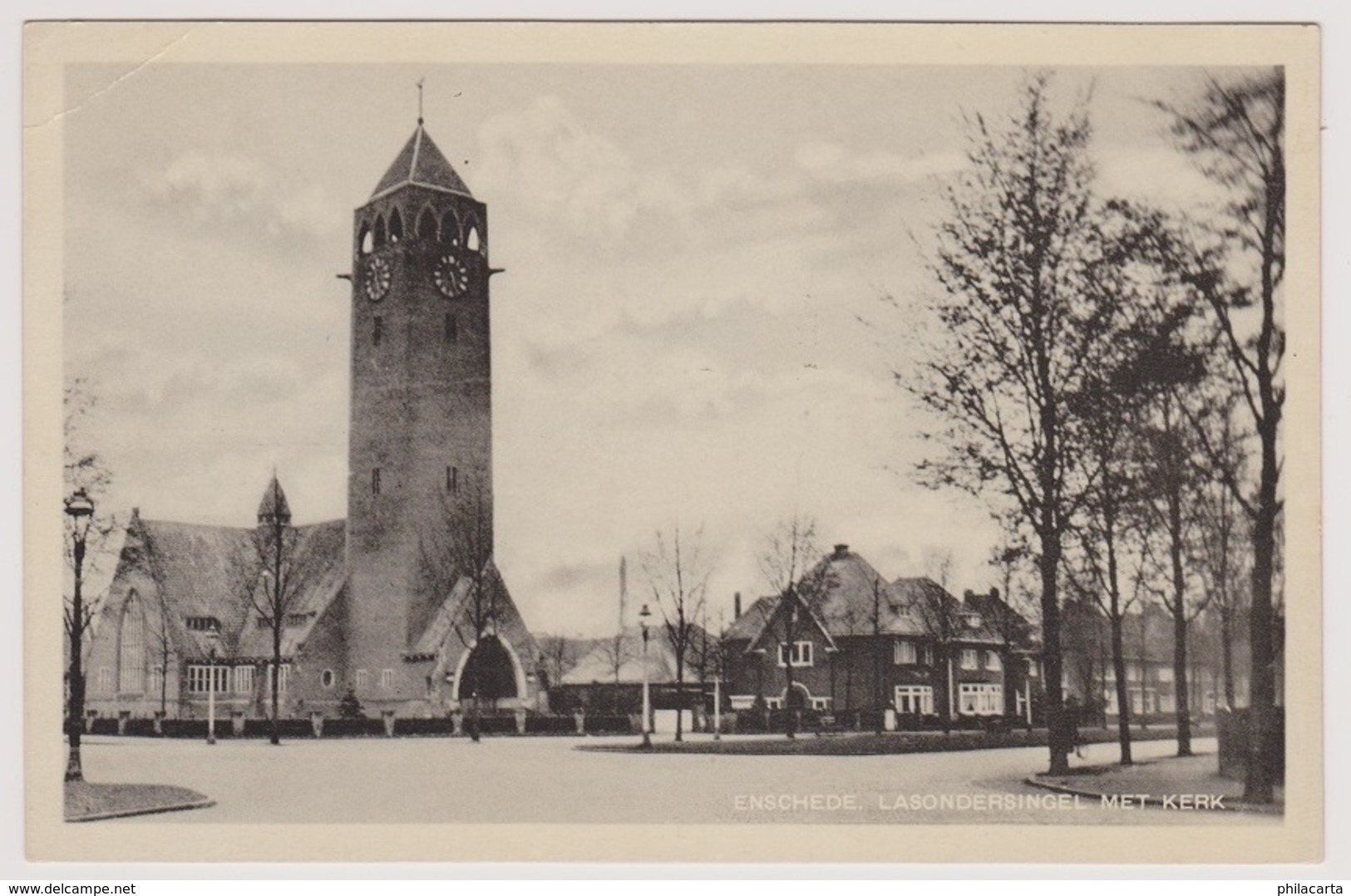 Enschede - Lasondersingel Met Kerk - Enschede