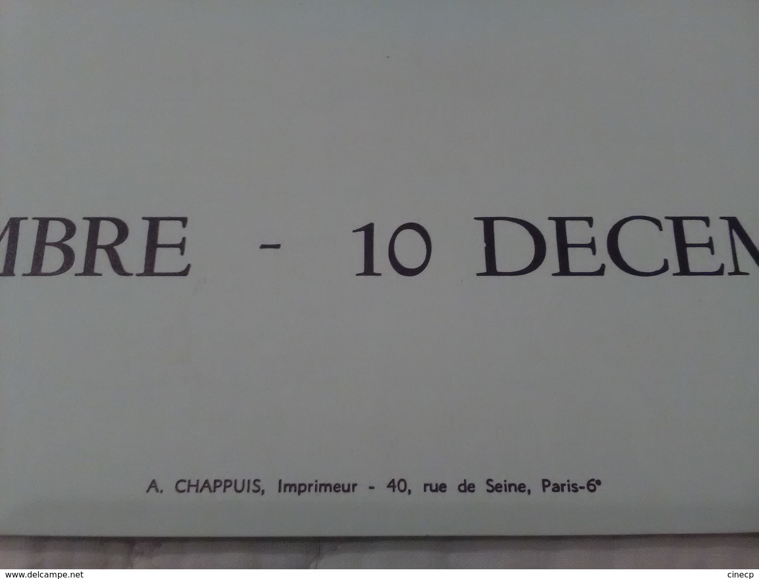 AFFICHE ANCIENNE ORIGINALE EXPOSITION JP JOUFFROY PASIPHAË 1960 Galerie Abdy Paris 8è - Affiches