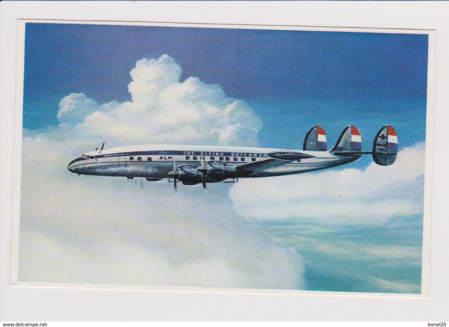 Vintage Pc KLM K.L.M Royal Dutch Airlines Issue Lockheed Constellation L-1049G Aircraft - 1919-1938: Entre Guerres