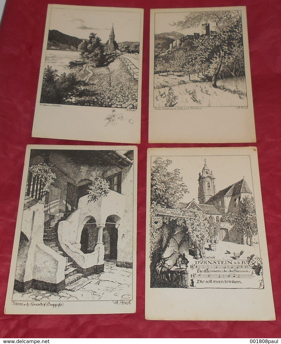 ULF SEIDL : WACHAU ::: Lot De 10 Cartes Postales : Illustrateurs  --------------- 487 - Wachau