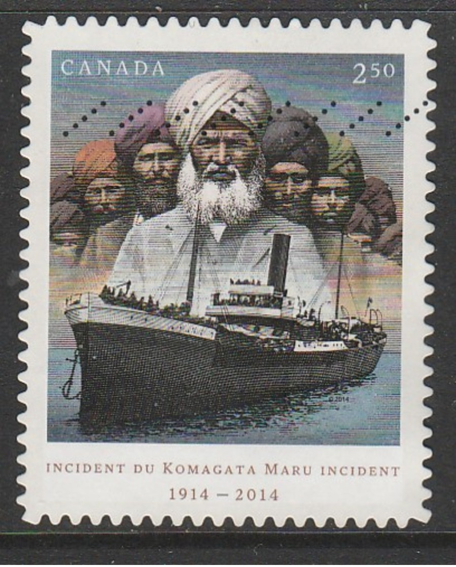 Canada 2014 The 100th Anniversary Of Komagata Maru 2.50 ($)  Multicoloured SW 2894 O Used - Used Stamps