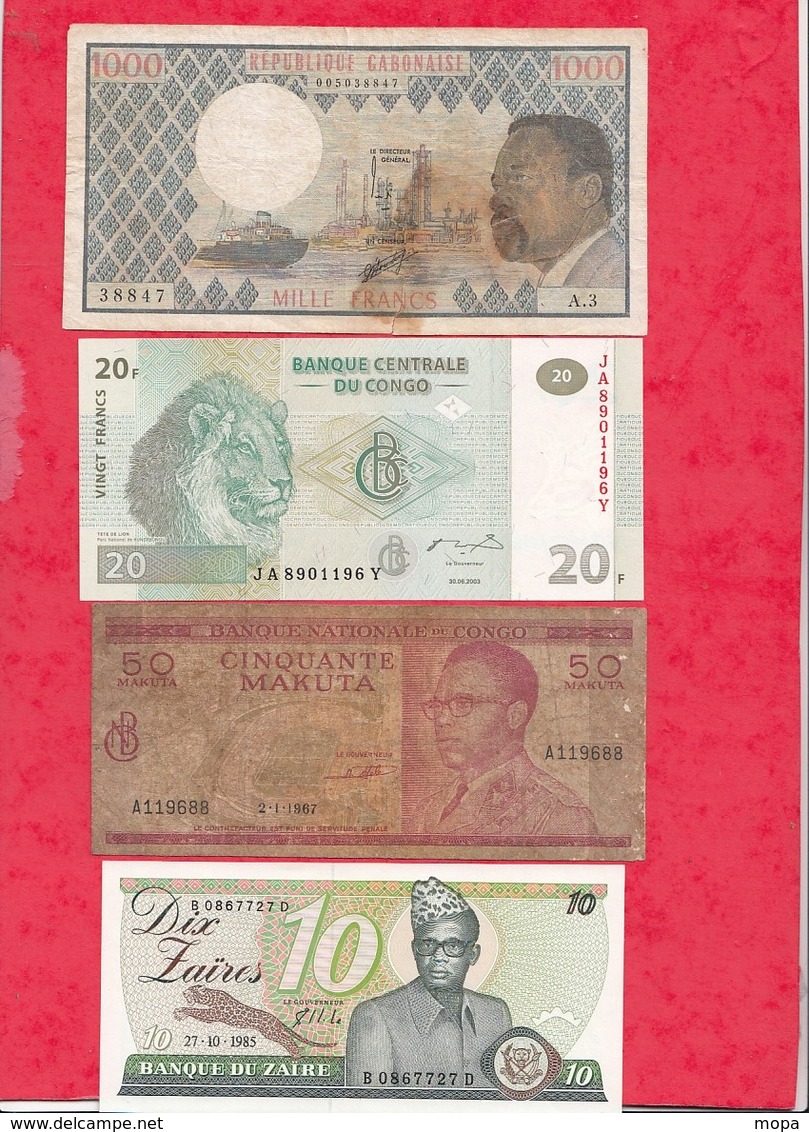 Autres-Afrique 8 Billets  2 En UNC 2 Dans L 'état  1  état Moyen Et 3 Usagés   Lot N °13 - Autres - Afrique