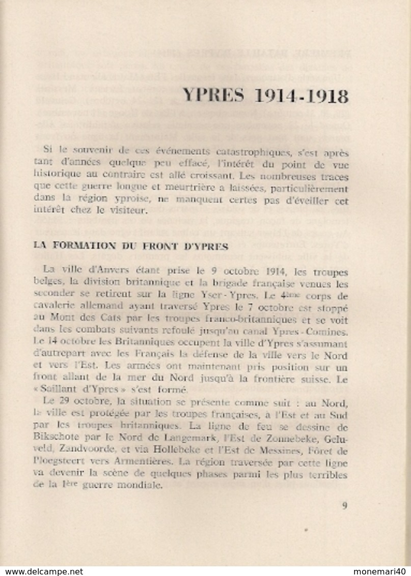 IEPER (YPRES) - De FRONSTREEK In 1914 - 18 - SAILLANT D'YPRES. - Cultura