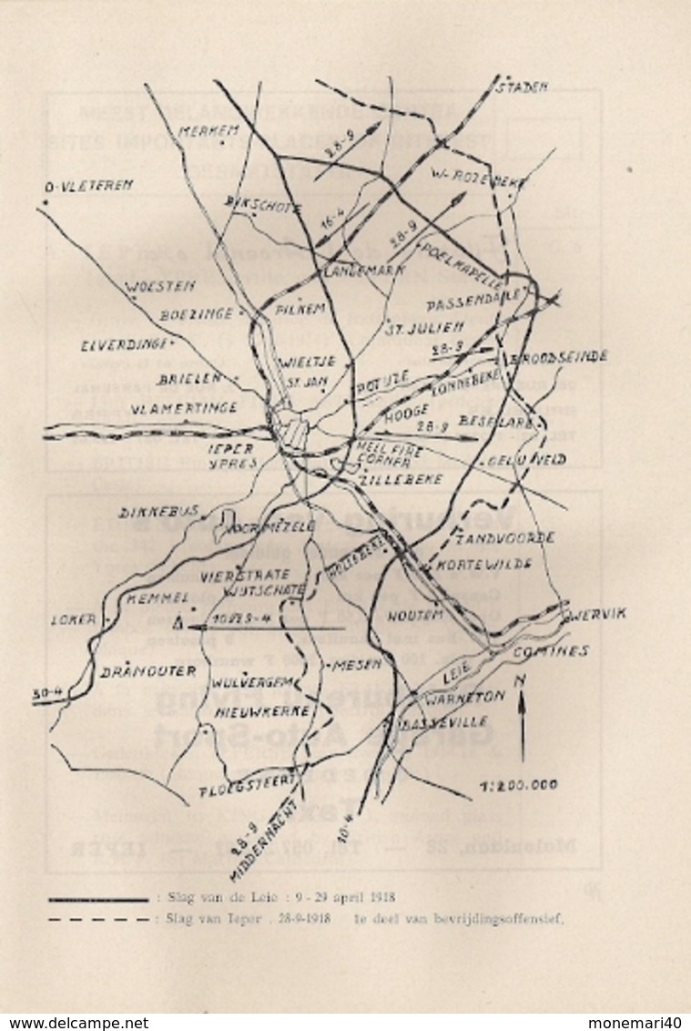 IEPER (YPRES) - de FRONSTREEK in 1914 - 18 - SAILLANT D'YPRES.