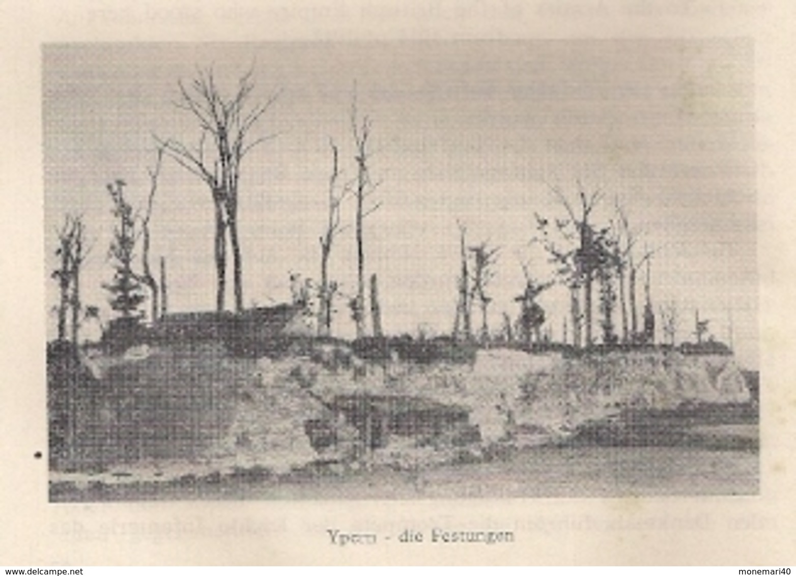 IEPER (YPRES) - de FRONSTREEK in 1914 - 18 - SAILLANT D'YPRES.