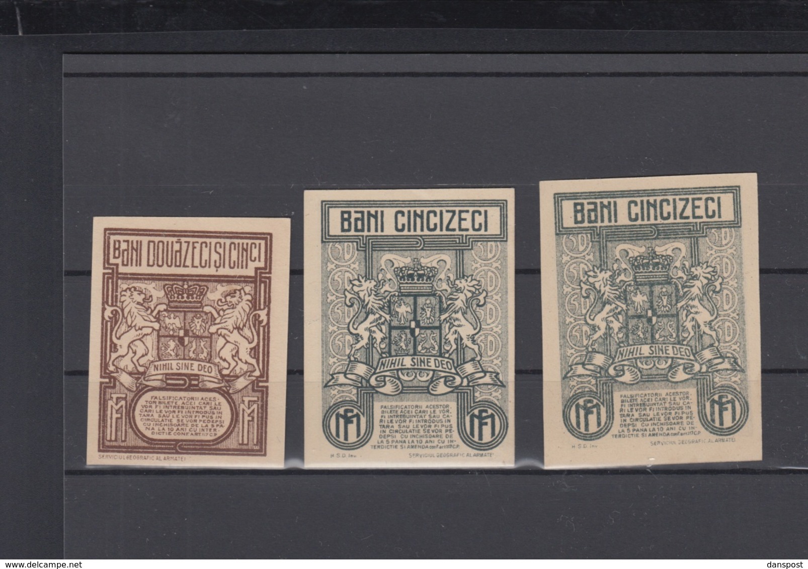 Lot Banknotes Romania 1917 - Romania