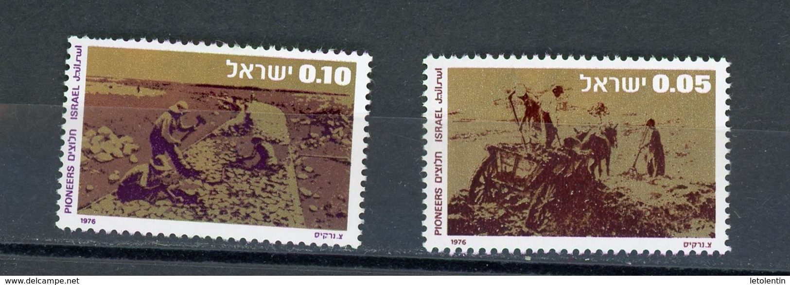 ISRAEL : - PIONNIERS - N° Yvert 625+626 (*) - Neufs (sans Tabs)