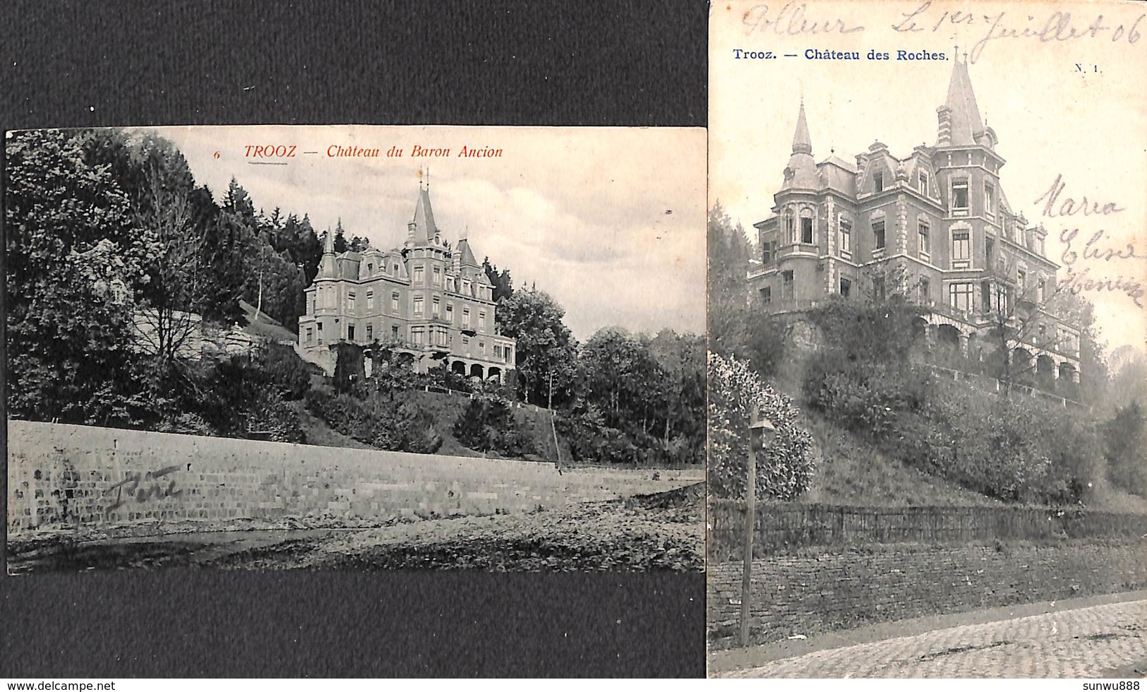 Trooz - Lot Sympa 10 Cartes (Château, Lumière, Jules Magnée, Arduenna, Cuvelier, Van Den Heuvel) - Trooz