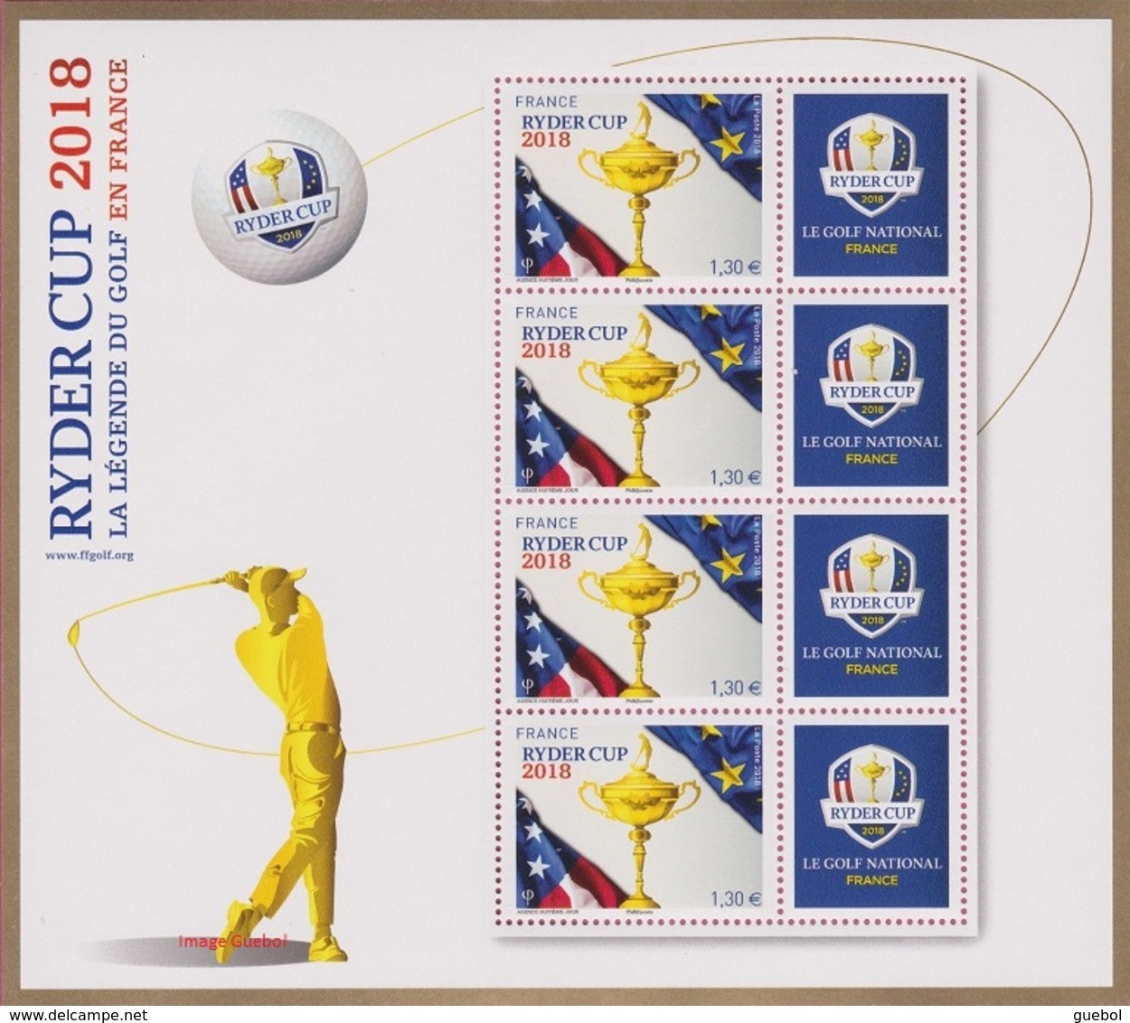 France BF N° 142 ** Golf - Ryder Cup (5245) - Neufs