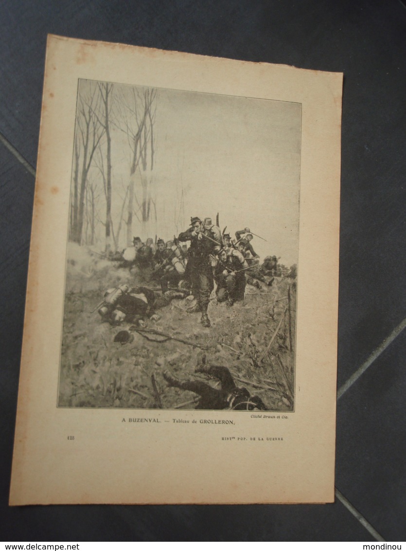 BUZENVAL  Extrait De L'Histoire Populaire De La Guerre 1870/71  Tableau De GROLLERON - Autres & Non Classés