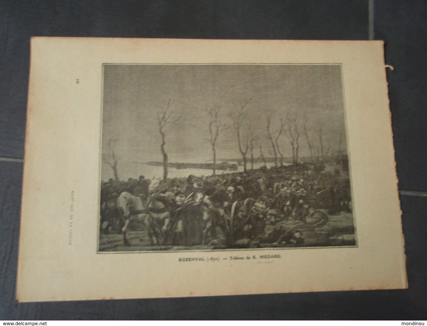 BUZENVAL 1870  Extrait De L'Histoire Populaire De La Guerre 1870/71  Tableau De E. MEDARD - Autres & Non Classés