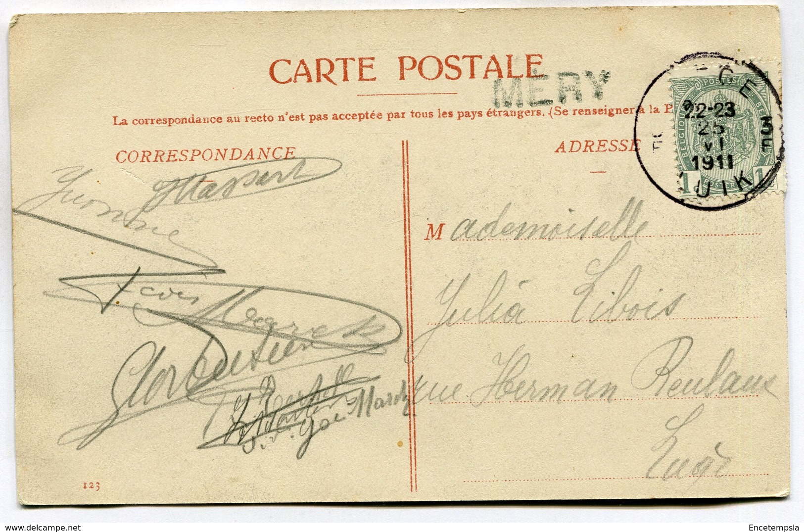 CPA - Carte Postale - Belgique - Tilff - Environ De Tilff - Crèvecoeur - 1911 ( M7359) - Esneux