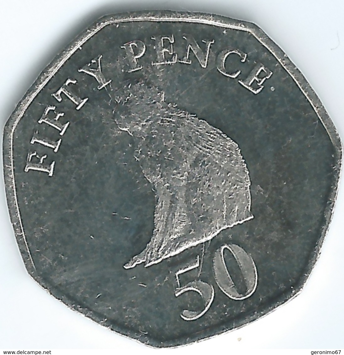 Gibraltar - Elizabeth II - 50 Pence - 2014 - 3rd Portrait - Gibraltar