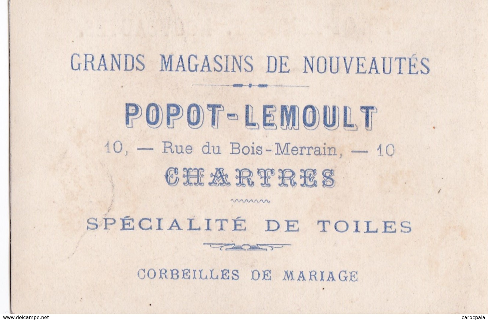 Vers 1895 PARTIE DE BADMINGTON (volant ,raquettes) (publicité Popot-Lemoult à Chartres) - Autres & Non Classés