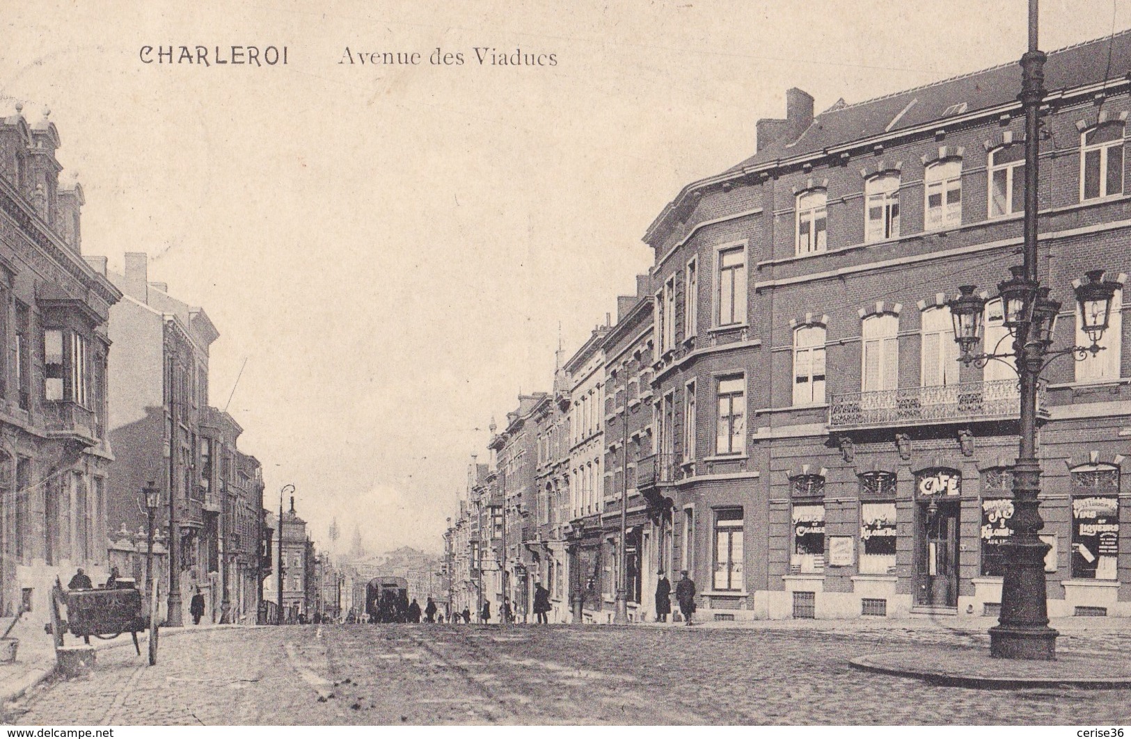 Charleroi Avenue Des Viacducs Circulée En 1912 - Charleroi