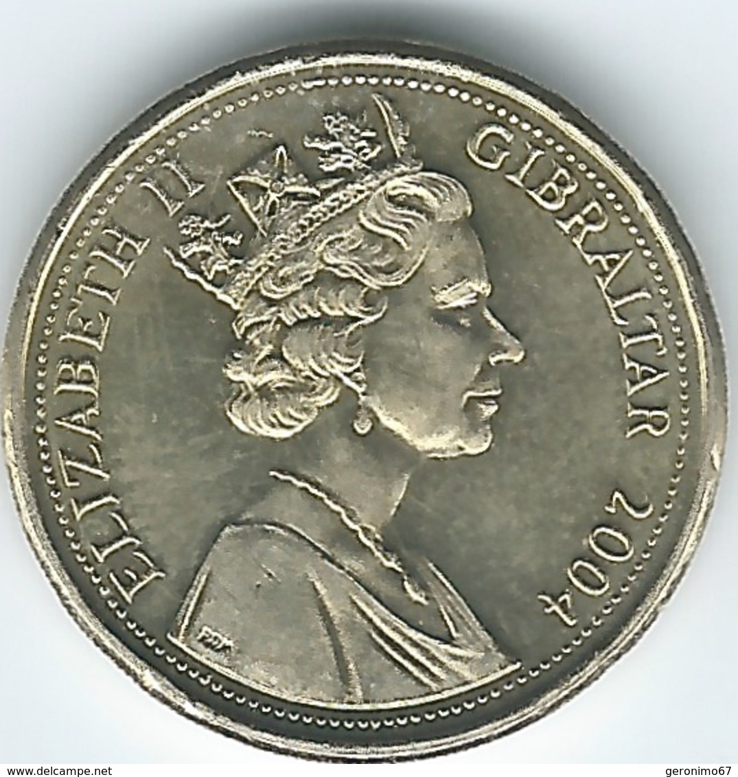 Gibraltar - Elizabeth II - 1 Pound - 2004 - Occupation - KM1051 - Gibraltar