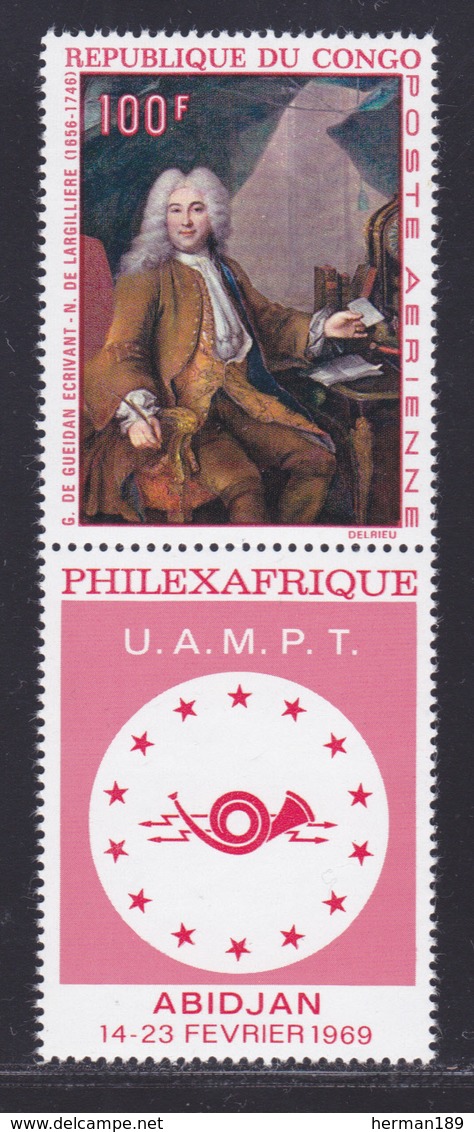 CONGO AERIENS N°   78 ** MNH Neuf Sans Charnière, TB (D8589) Exposition Philexafrique, Tableau - 1968 - Neufs