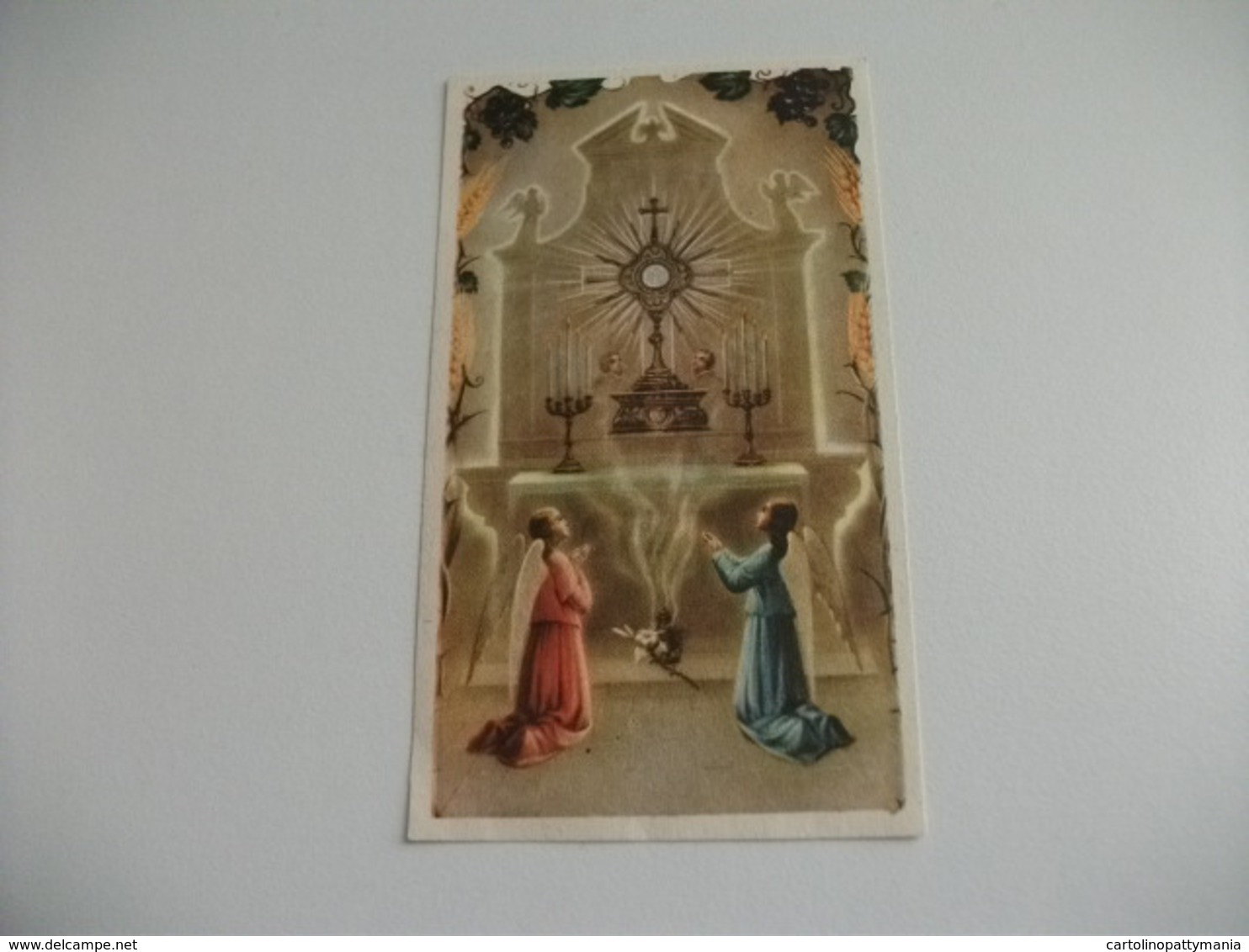SANTINO HOLY PICTURE PREGHIERA A GESU' ANGELI - Religion & Esotérisme