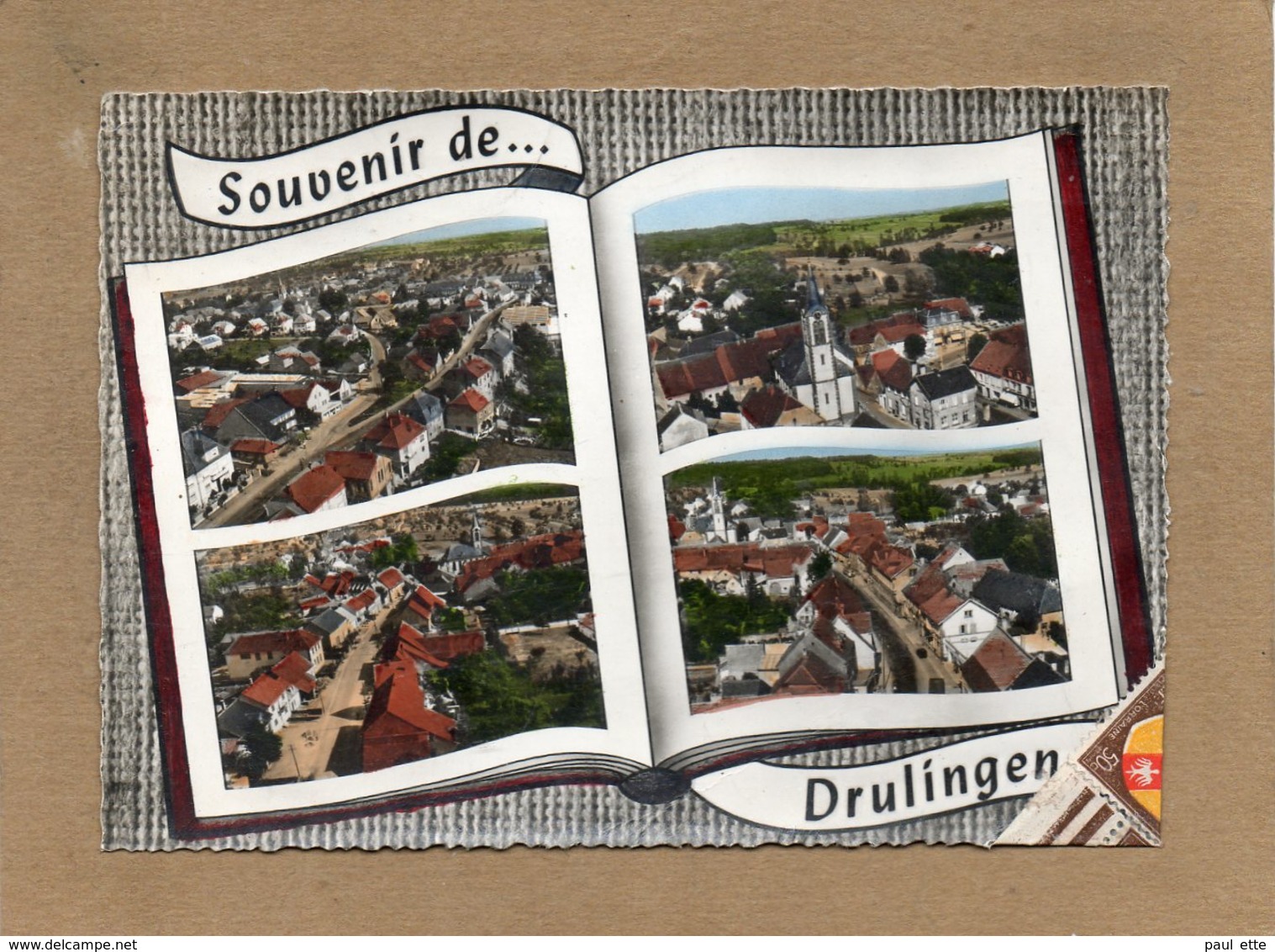 CPSM Dentelée - DRULINGEN (67) - Carte De Multi-vues Aériennes Au Livre-ouvert(album-photos) De 1962 - Drulingen