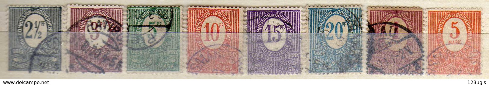 Oberschlesien, 1920, Mi 1-6; 8-9 Gestempelt [170219XXIII] - Schlesien