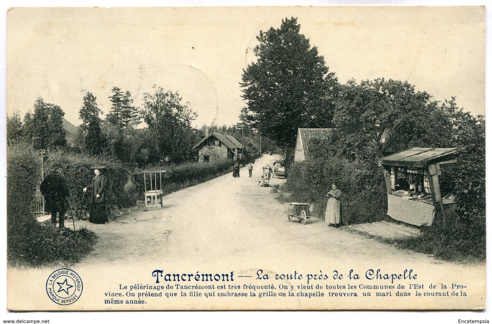 CPA - Carte Postale - Belgique - Tancrémont - La Route Près De La Chapelle - 1917 (M7368) - Theux