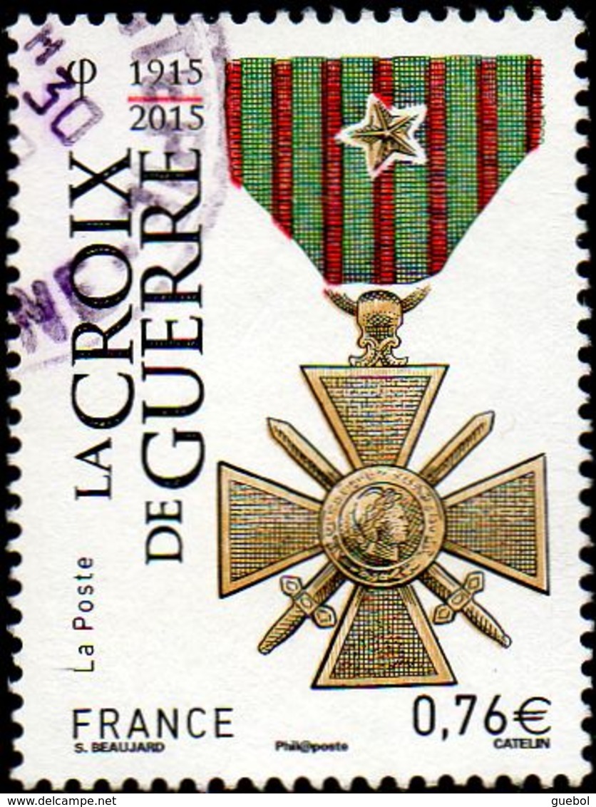 Oblitération Cachet à Date Sur Timbre De France N° 4942 - Croix De Guerre - Oblitérés