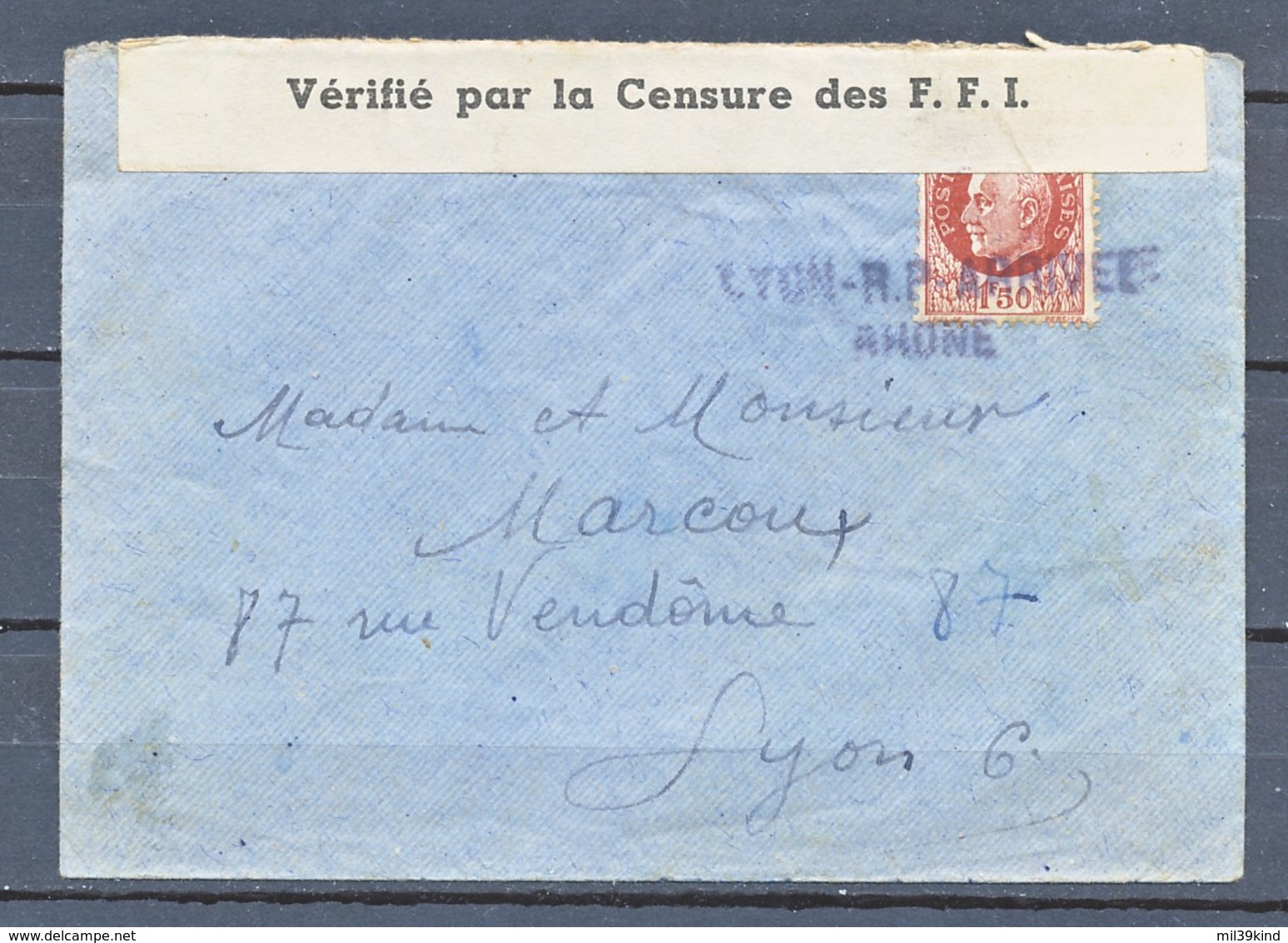 TIMBRE - FRANCE - Marcophilie - LETTRE - 191??? - Guerre De 1914-18