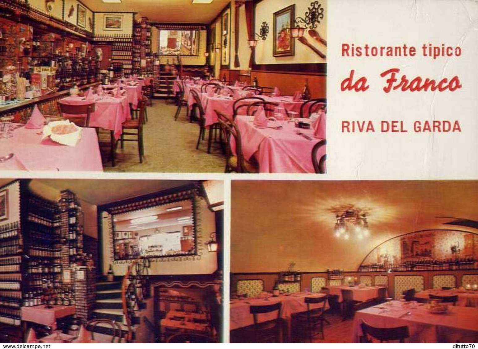 Riva Del Garda - Ristorante Tipico Da Franco - Lago Di Garda - 8558 - Formato Grande Non Viaggiata – E 10 - Trento