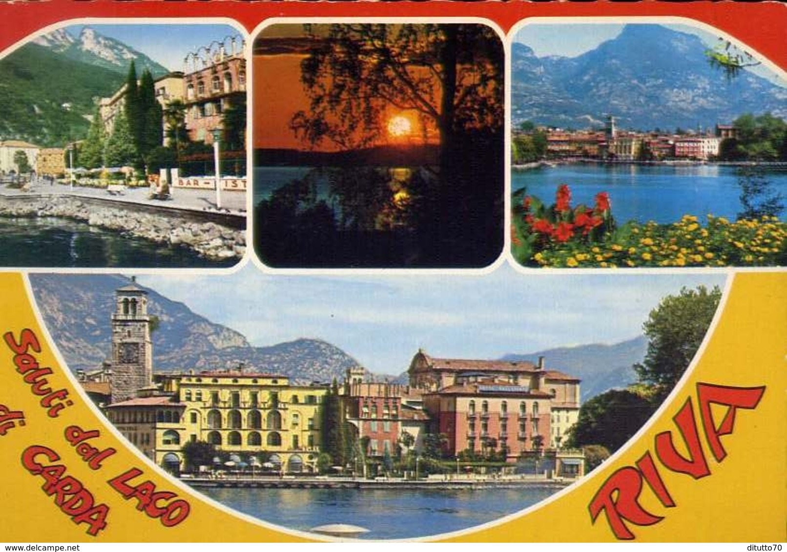 Saluti Da Riva - Lago Di Garda - Formato  Grande Viaggiata – E 10 - Trento