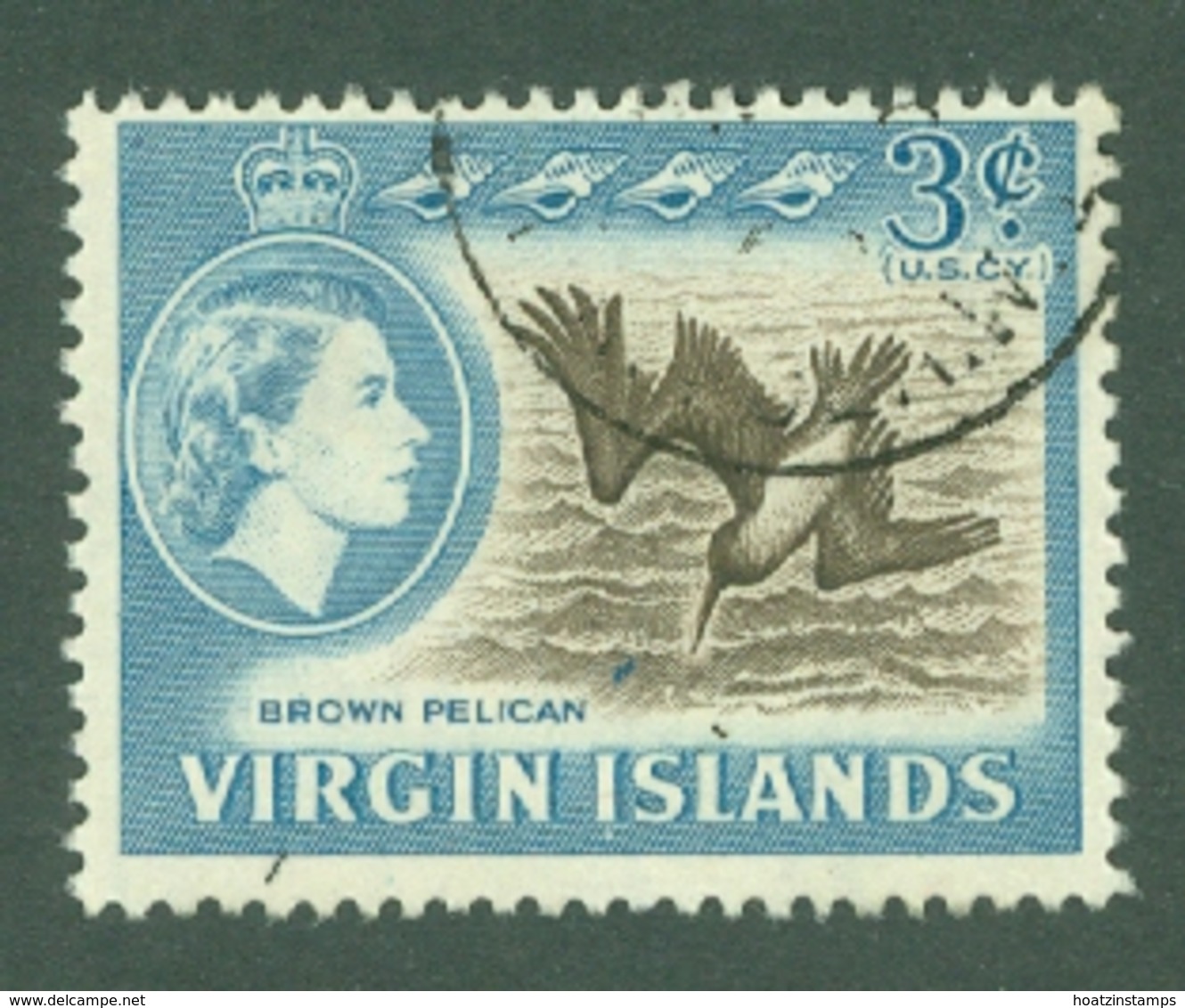 British Virgin Is: 1964/68   QE II - Pictorial   SG180   3c   Used - British Virgin Islands