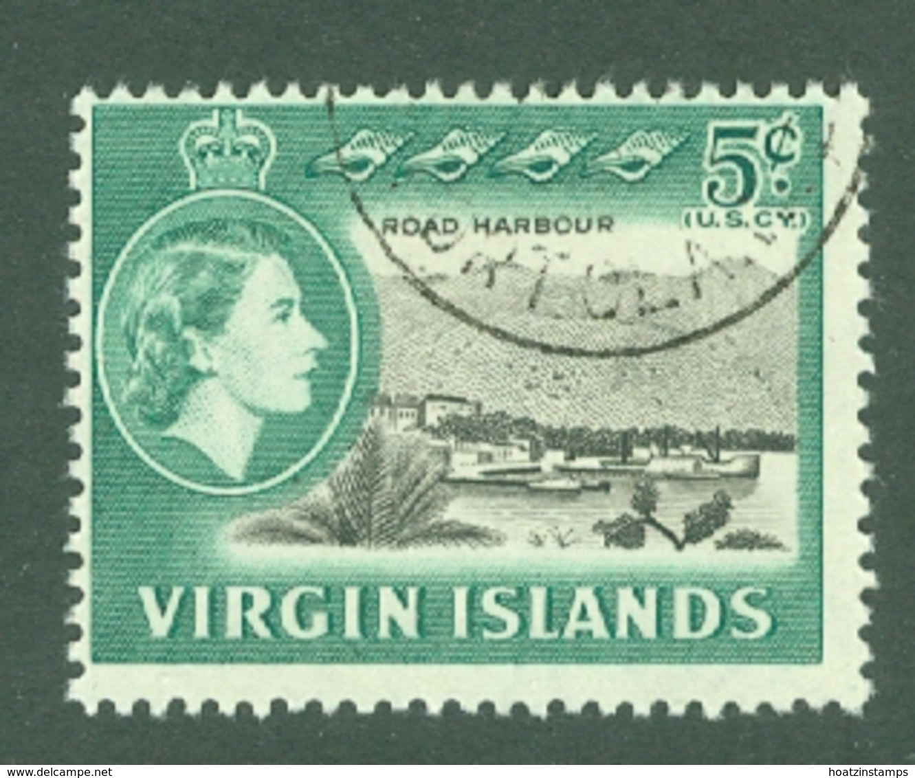 British Virgin Is: 1964/68   QE II - Pictorial   SG182   5c   Used - British Virgin Islands