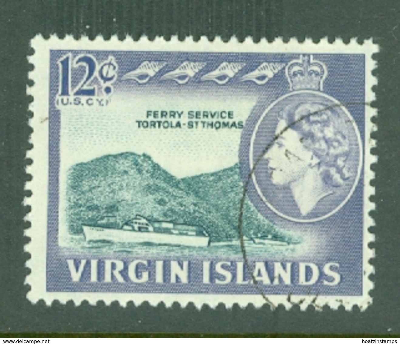 British Virgin Is: 1964/68   QE II - Pictorial   SG186   12c    Used - Britse Maagdeneilanden