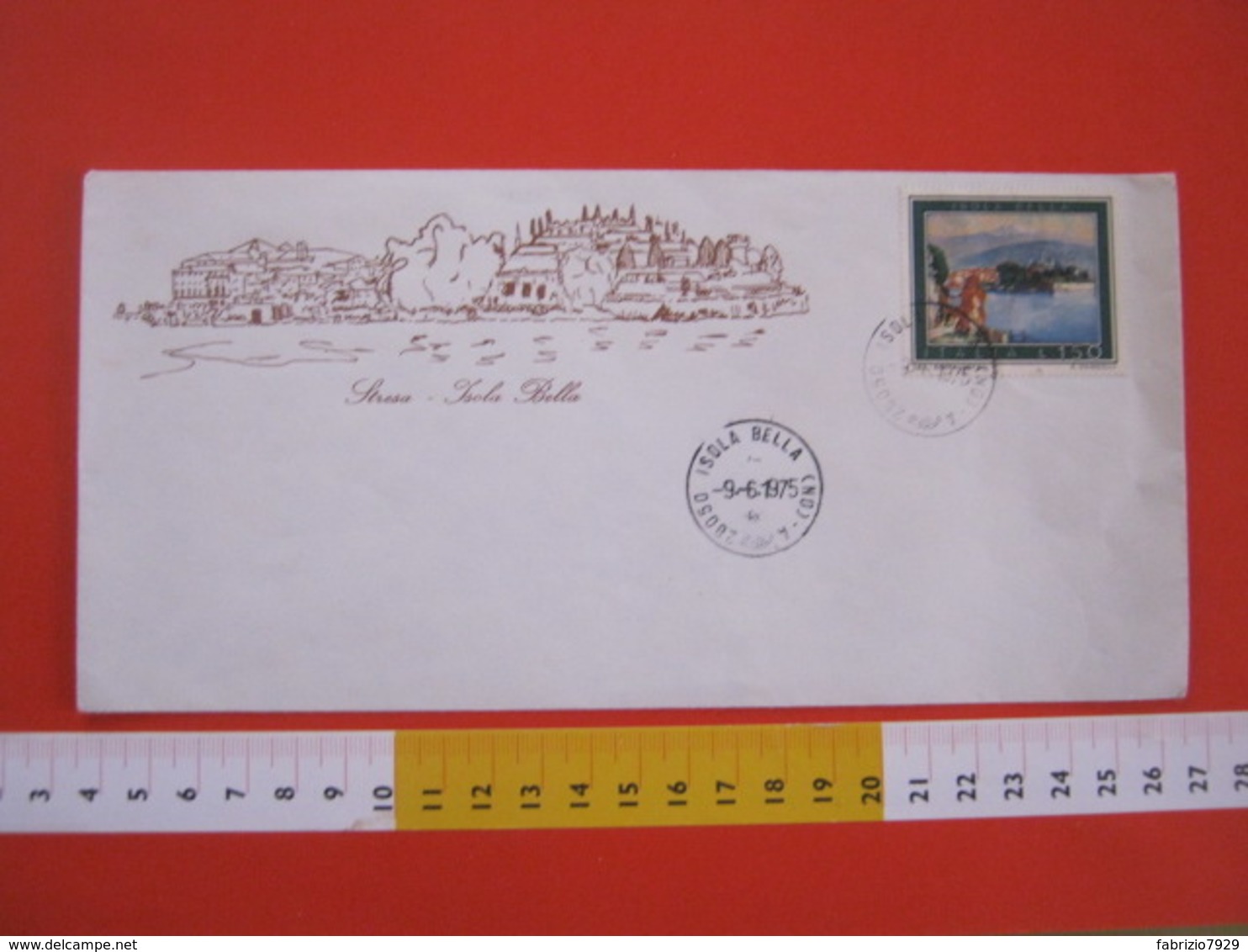 A.09 ITALIA ANNULLO - 1975 ISOLA BELLA STRESA VERBANIA NOVARA FDC GULLER + BUSTA COMITATO ORGANIZZATORE - Altri & Non Classificati