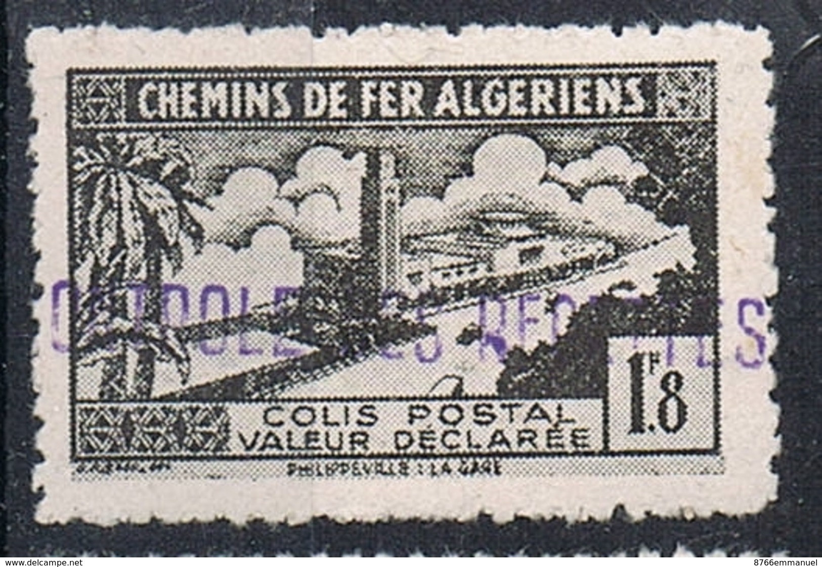 ALGERIE COLIS POSTAL N°84 N* - Colis Postaux