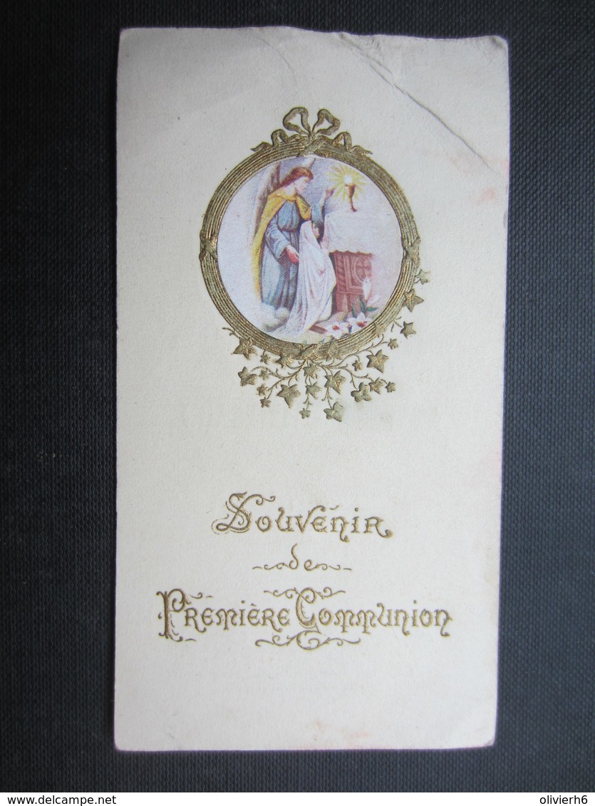 VP FAIRE-PART COMMUNION (M1611) ANNETTE HAUREGARD (2 Vues) Eglise Paroissiale D'ANDRIMONT 6/05/1928 C - Comunión Y Confirmación