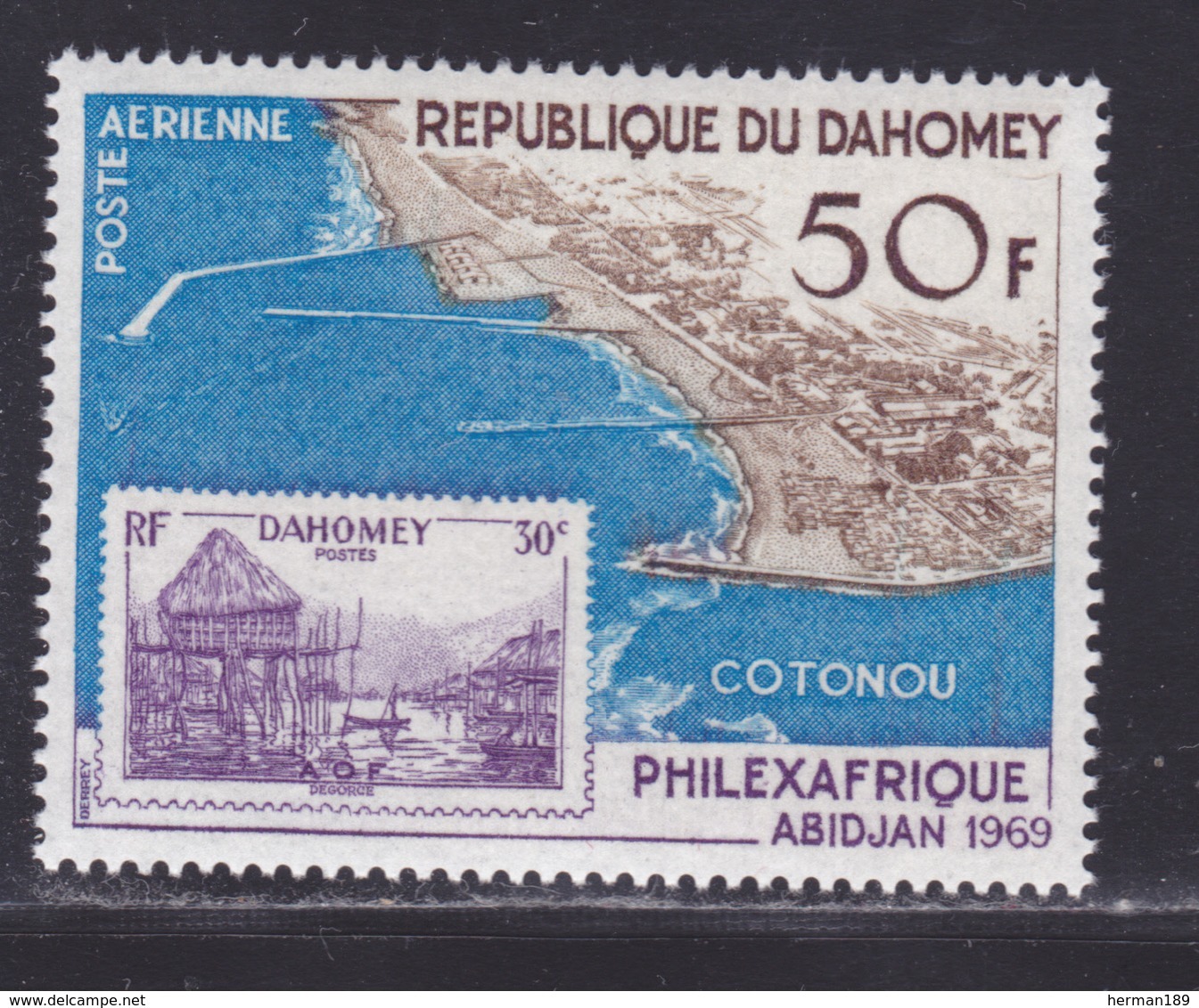 DAHOMEY AERIENS N°   98 ** MNH Neuf Sans Charnière, TB (D8612) Exposition Philexafrique à Abidjan - 1969 - Bénin – Dahomey (1960-...)