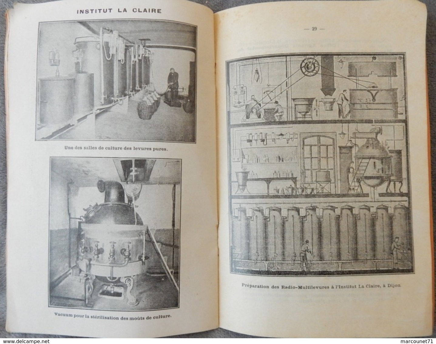 Rare et ancien document livret 1933 vinification cultures radiolevures vin de grands crus Jacquemin G Malzéville Nancy