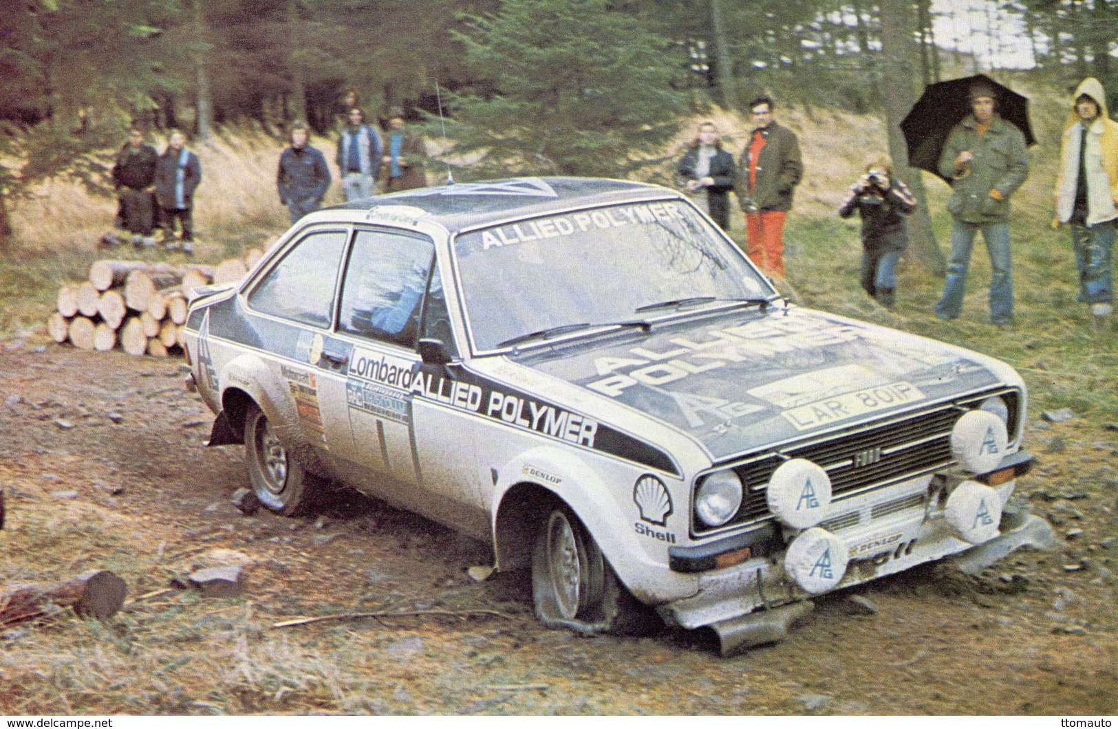 Rallye Lombard RAC 1976  -  Ford Escort RS1600  -  Pilote: Timo Makinen  -  15x10cm PHOTO - Rallyes