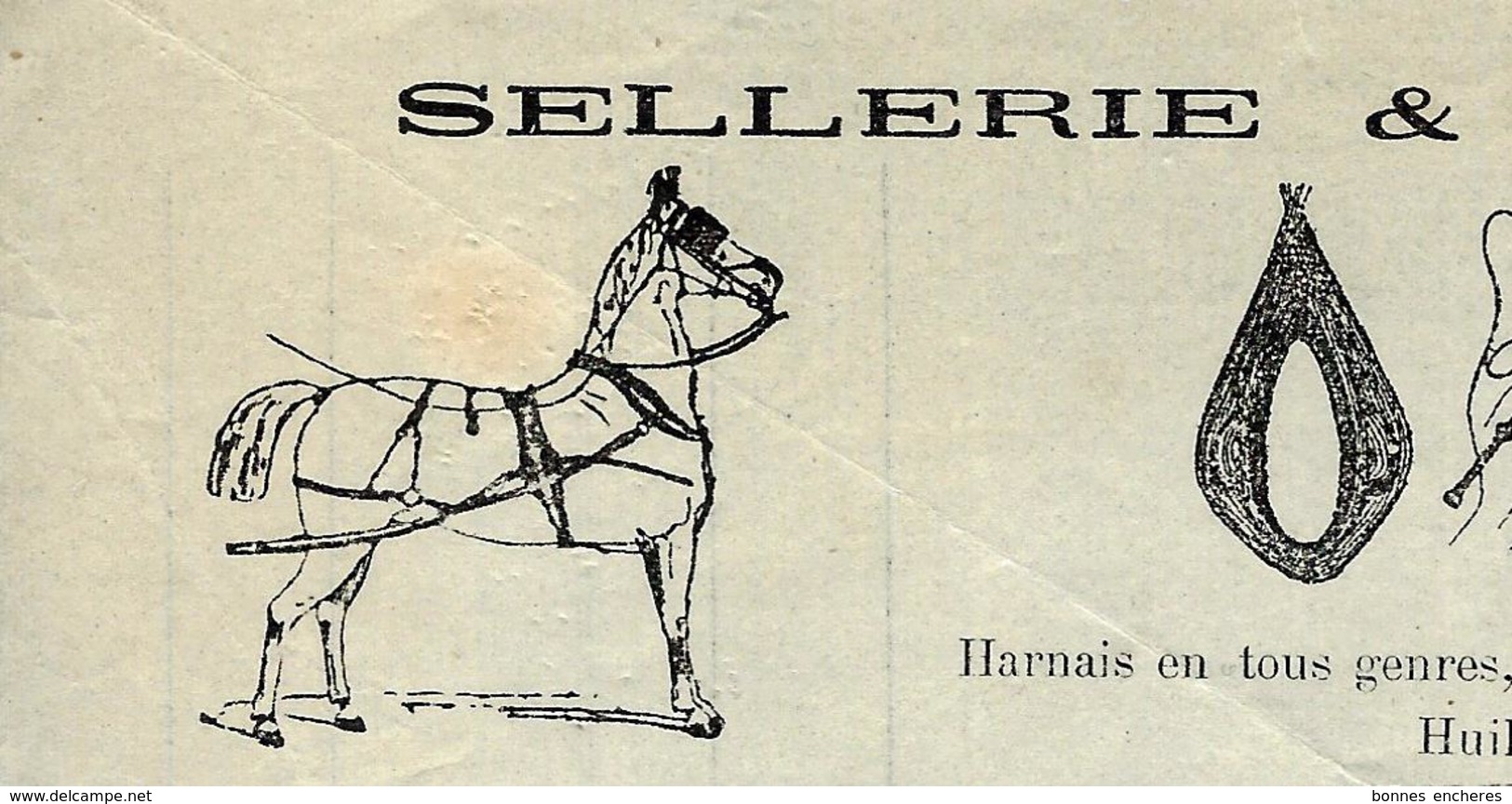 1909 Guillaume Rateau Sellerie Et Bourrellerie à Aigurande  (Indre)  Pour Gabert Fernand Même Ville ?  VOIR SCANS - 1900 – 1949