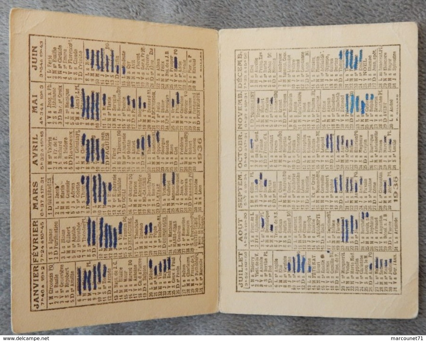 Rare Et Ancien Calendrier De Poche 1936 La Vie Compagnie D'assurance 21 Rue De L'Arcade Paris 8 Eme Photo Rue Immeuble - Petit Format : 1921-40