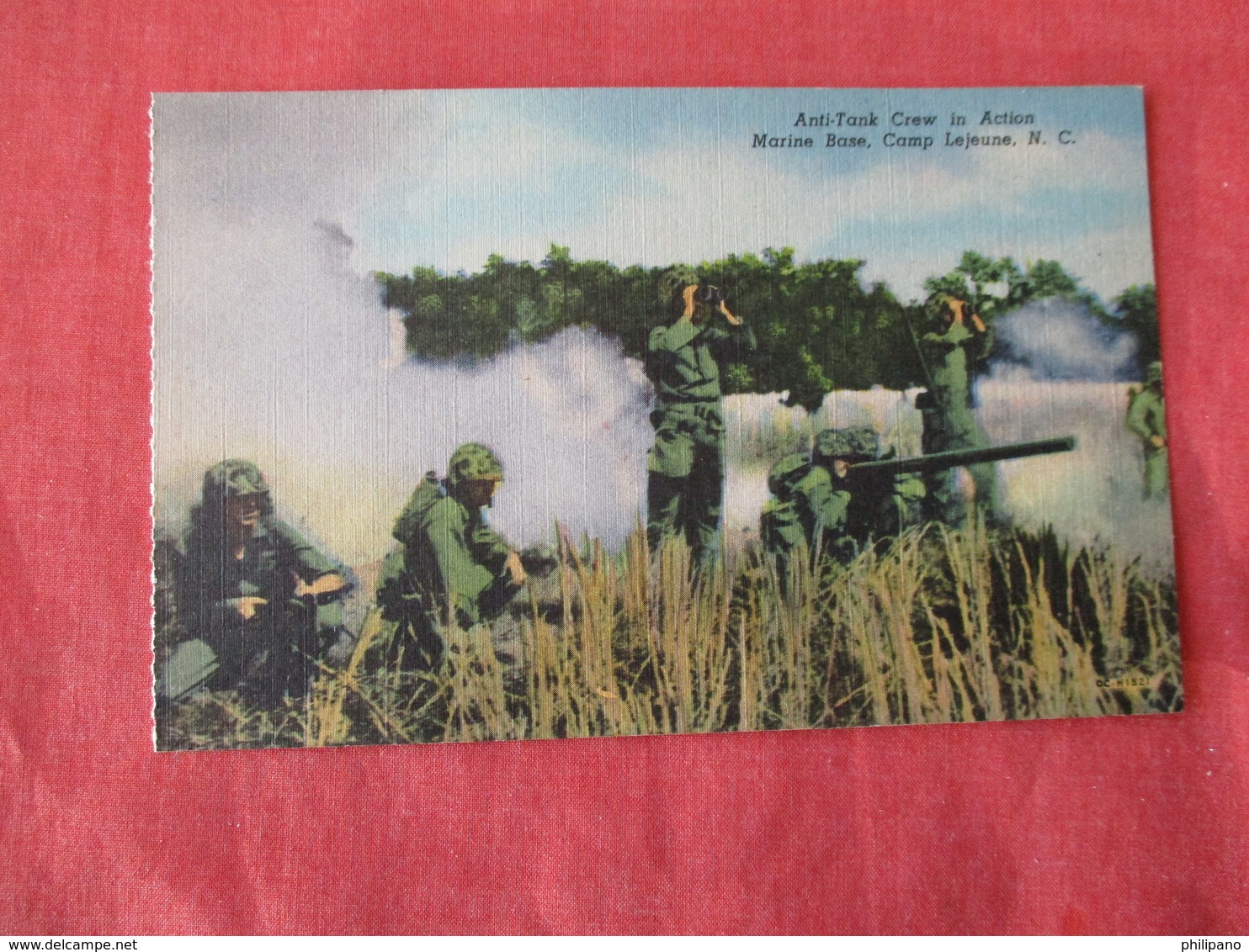 US Marine Base----- Camp Lejeune----- Anti Tank Crew In Action      North Carolina > Ref 3169 - Other & Unclassified